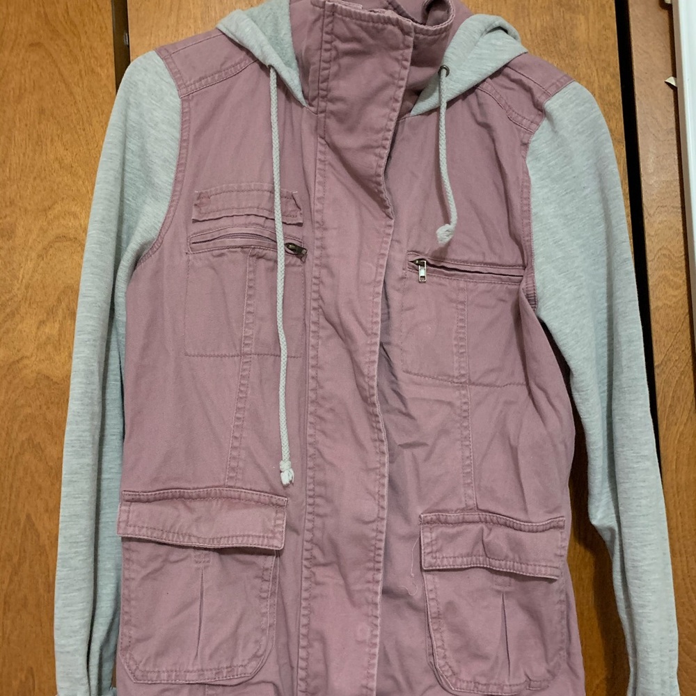 zip up hooded jacket!